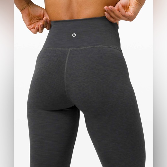 Lululemon Wunder Train High-Rise Tight 31" - Heathered Graphite Grey - Picture 4 of 14